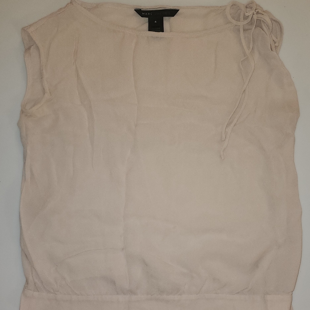 Marc Jacobs Peach Silk Top Women size 4